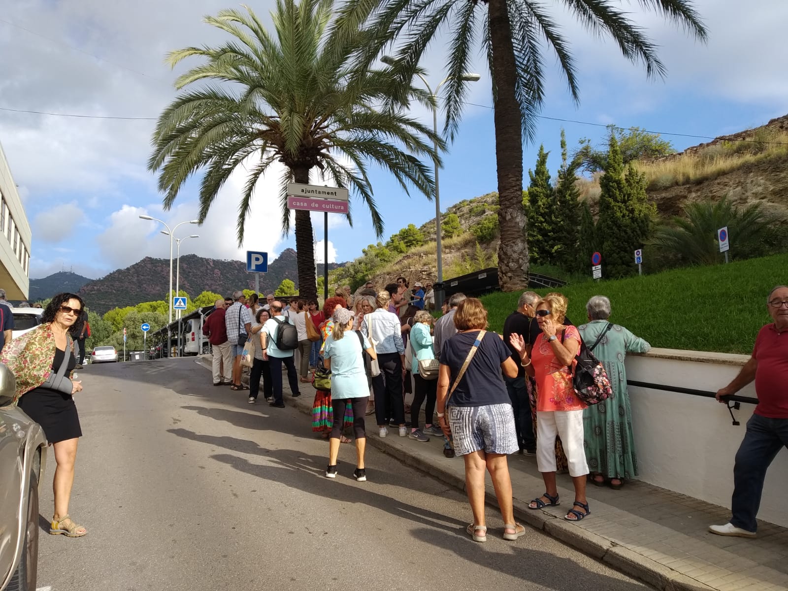 Imagen de archivo de una protesta de vecinos anterior en el Ayuntamiento por otros temas.